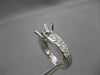ESTATE .78CT DIAMOND 14KT WHITE GOLD 4 PRONG SEMI MOUNT ENGAGEMENT RING #2113