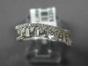 ESTATE .42CT DIAMOND 18KT WHITE GOLD 3D ROUND & BAGUETTE CRISS CROSS FUN RING