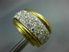 ESTATE LARGE 2.70CT DIAMOND 14K WHITE & YELLOW GOLD CLIP ON EARRINGS E VVS #635