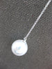 LARGE .55CT DIAMOND & AAA SOUTH SEA PEARL 14KT WHITE GOLD OVAL LARIAT NECKLACE