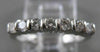 ESTATE ROUND DIAMOND ANNIVERSARY RING CHANNEL 14K WHITE GOLD WEDDING BAND #11387