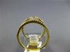 ESTATE LARGE .67CT DIAMOND 18KT TRI COLOR GOLD 3D TRIPLE CIRCLE OF LIFE FUN RING