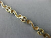 ESTATE .70CT DIAMOND 14KT WHITE & YELLOW GOLD ETOILE WAVE TENNIS BRACELET #5139
