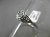 ANTIQUE .35CT OLD MINE DIAMOND 18KT WHITE GOLD FILIGREE ENGAGEMENT RING #21350