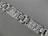 ANTIQUE LARGE 4.06CT DIAMOND PLATINUM 3D MARQUISE SHAPE OVAL TENNIS BRACELET