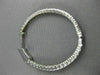 ESTATE .72CT DIAMOND 14K WHITE GOLD OVAL DOUBLE SIDED FILIGREE HOOP EARRINGS