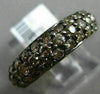 ESTATE 1.55CT CHOCOLATE FANCY DIAMOND 14KT YELLOW GOLD 3D 3 ROW ANNIVERSARY RING