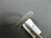 ESTATE .76CT DIAMOND 14K WHITE GOLD 3D MICRO PAVE SEMI ETERNITY ANNIVERSARY RING