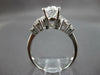 ESTATE LARGE 2.37CT DIAMOND 14KT WHITE GOLD OVAL & ROUND ENGAGEMENT RING #27137