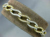 ESTATE WIDE 2.80CT DIAMOND 18K 2 TONE GOLD 3D CLASSIC MULTI WAVE TENNIS BRACELET