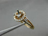 WIDE .33CT DIAMOND 14KT ROSE GOLD HALO STACKABLE SEMI MOUNT ENGAGEMENT RING SET
