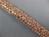 LARGE & LONG 21.40CT PINK DIAMOND 18K ROSE GOLD MULTI SHAPE LOVE TENNIS BRACELET