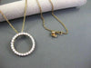 ESTATE LARGE 1.65CT DIAMOND 14K ROSE GOLD CIRCLE OF LIFE PENDANT SIMPLY STUNNING