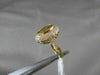 ANTIQUE LARGE 2.96CTW CITRINE DIAMOND 14KT Y GOLD RING