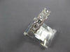 ESTATE .90CT DIAMOND 18KT WHITE GOLD 3D CLASSIC 7 STONE HALO ANNIVERSARY RING