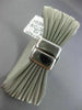 ESTATE WIDE .62CT DIAMOND 18K GOLD & STAINLESS STEEL FLOWER MESH BANGLE BRACELET