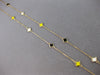 MULTI COLOR ENAMEL 14K YELLOW GOLD MULTI FLOWER BY THE YARD LOVE NECKLACE #27914