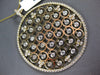 EXTRA LARGE 3.15CT DIAMOND 14KT YELLOW GOLD MULTI FLOWER SOLITAIRE BEZEL PENDANT