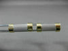 ESTATE LARGE 14K WHITE & YELLOW GOLD ITALIAN RECTANGULAR BAR CUFF LINKS #21201
