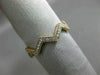 ESTATE .26CT DIAMOND 14KT WHITE & ROSE GOLD 3D ZIG ZAG DIAMOND ETERNITY FUN RING