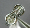 ESTATE .50CT ROUND DIAMOND 14KT WHITE GOLD 3D CLASSIC SOLITAIRE LOVE KNOT RING