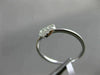 ESTATE .17CT ROUND DIAMOND 18K WHITE GOLD 3D CLUSTER HEART LOVE CLASSIC FUN RING