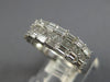 WIDE 2.25CT DIAMOND 18KT WHITE GOLD 3D INVISIBLE 3 ROW WEDDING ANNIVERSARY RING