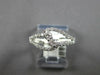ESTATE .50CT DIAMOND 14KT WHITE GOLD 3D TWO STONE OPEN LOVE KNOT FUN RING