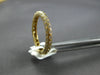 ESTATE .93CT DIAMOND 14KT YELLOW GOLD 3D 3 ROW ROUND ETERNITY ANNIVERSARY RING