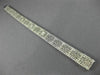 ANTIQUE WIDE & LONG .15CT DIAMOND 14K WHITE GOLD FILIGREE TENNIS BRACELET #26025
