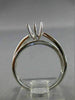 ESTATE .50CT DIAMOND 14K GOLD 3D INFINITY CRISS CROSS SEMI MOUNT ENGAGEMENT RING