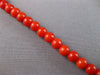 ANTIQUE LARGE & LONG AAA CORAL 14KT YELLOW GOLD GRADUATING LOVE NECKLACE #27556