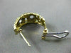 ESTATE .15CT DIAMOND 14KT TWO TONE GOLD CIRCLE OF LIFE FILIGREE CLIP ON EARRINGS