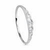 2.89CT DIAMOND 18KT WHITE GOLD 3D ROUND & BAGUETTE SEMI ETERNITY BANGLE BRACELET