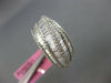 LARGE 3.72CT DIAMOND 18KT WHITE GOLD ROUND & BAGUETTE MULTI ROW ANNIVERSARY RING