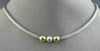 ESTATE 14KT YELLOW GOLD & 925 SILVER BEADED PAST PRESENT FUTURE NECKLACE #26204