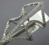ESTATE LARGE .71CT DIAMOND 18KT WHITE GOLD 3D DOUBLE ANCHOR FUN RING