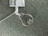 ESTATE .17CT DIAMOND 18KT WHITE GOLD 3D CIRCE OF LIFE FLOWER FLOATING PENDANT