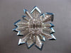 EXTRA LARGE 2.29CT DIAMOND & BLUE ENAMEL 18KT WHITE GOLD SUNBURST COCKTAIL RING