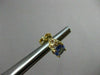 ESTATE 1.15CT DIAMOND & AAA ROUND TANZANITE 14KT YELLOW GOLD EARING 9mm #20316