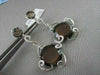 ANTIQUE 14KT 22.47CTW SMOKY TOPAZ & DIAMOND HANGING EARRINGS ONE OF A KIND!!!!!
