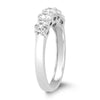 1.0CT DIAMOND 14K WHITE GOLD ROUND 5 STONE SHARED PRONG WEDDING ANNIVERSARY RING