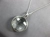 LARGE 25.07CT DIAMOND & AAA GREEN AMETHYST 14KT WHITE GOLD LOVE PENDANT #27970
