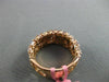 ESTATE WIDE 5.32CT WHITE & FANCY PINK DIAMOND 18KT ROSE GOLD 3D MULTI SHAPE RING