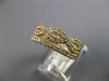 1.03CT DIAMOND 14KT YELLOW GOLD 3D CLASSIC CRISS CROSS INFINITY ANNIVERSARY RING