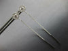 .76CT DIAMOND 14K WHITE GOLD 3D SOLITAIRE FLOWER CHANDELIER FUN HANGING EARRINGS