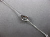 ESTATE .20CT FLAME CUT & ROUND DIAMOND 18KT WHITE GOLD LEAF BY THE YARD BRACELET