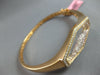 LARGE 3.06CT DIAMOND 18KT ROSE GOLD 3D HEXAGON FLOATING FUN CUFF BANGLE BRACELET