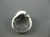 ANTIQUE LARGE .81CT DIAMOND HEART 3D 14KT WHITE GOLD RING SIMPLY BEAUTIFUL 16482