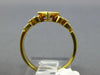 .45CT DIAMOND & AAA RUBY 18KT YELLOW GOLD PRINCESS & ROUND HEART FRIENDSHIP RING